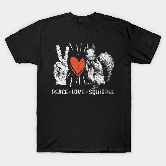 squirrels for peace t shirt